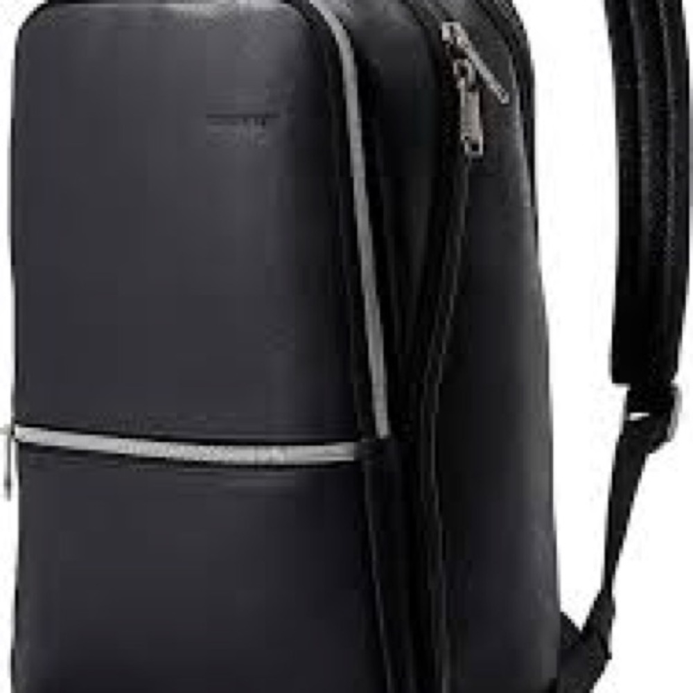Samsonite Classic Leather Slim Laptop Backpack Black
